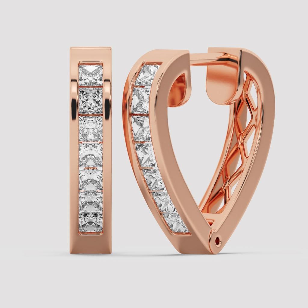 Princess Channel Huggie Earrings