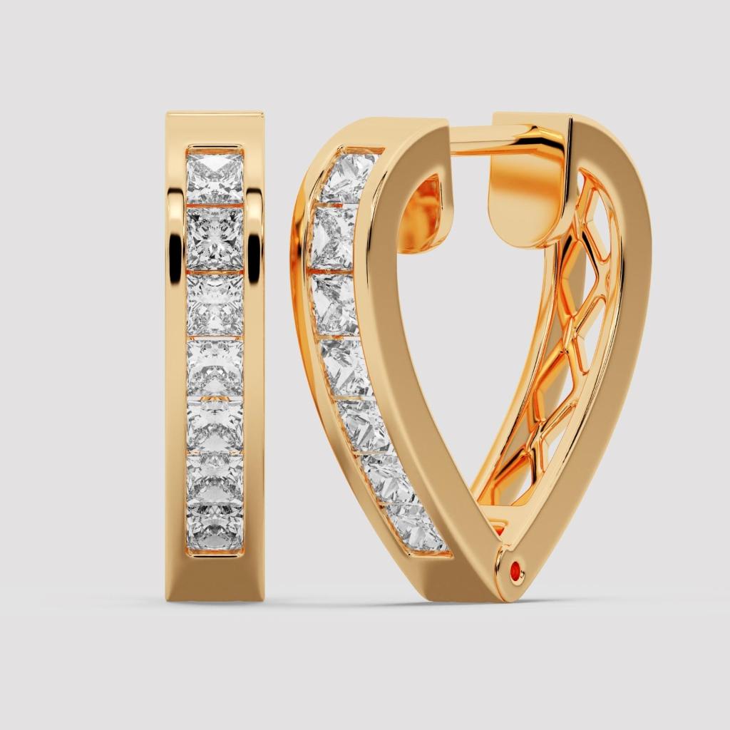 Princess Channel Huggie Earrings