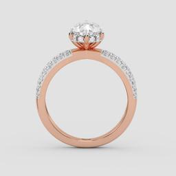 Regal Pear Solitaire Ring