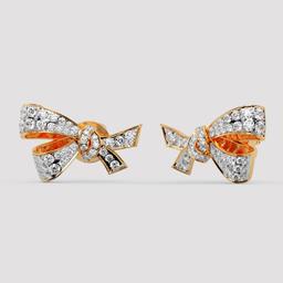 Ribbon Bow Stud Earrings