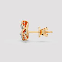 Ribbon Bow Stud Earrings