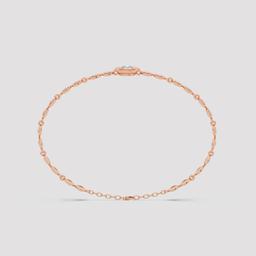 Round Bezel Diamond Bracelet