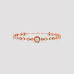 Round Bezel Diamond Bracelet
