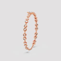 Round Bezel Diamond Bracelet