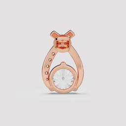 Round Diamond Asymmetric Studs