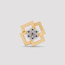 Round Diamond Cluster Studs
