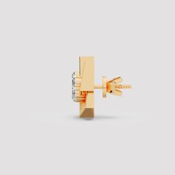 Round Diamond Cluster Studs