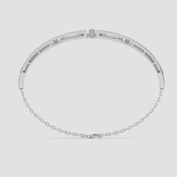 Round Diamond Hybrid Bangle
