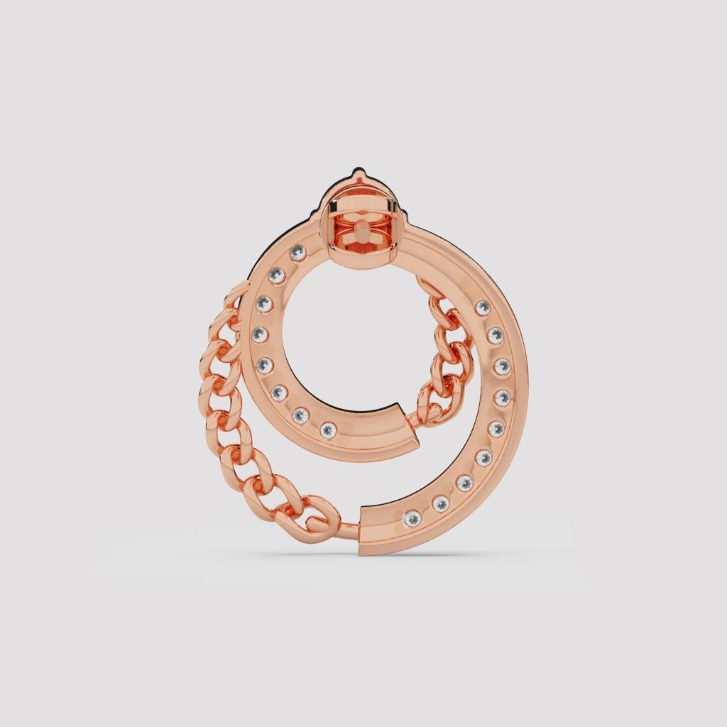 Round Diamond Intertwined Studs