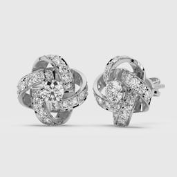 Round Diamond Interwoven Studs