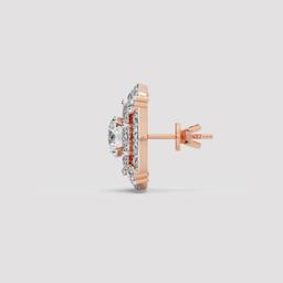 Royal Halo Stud Earrings