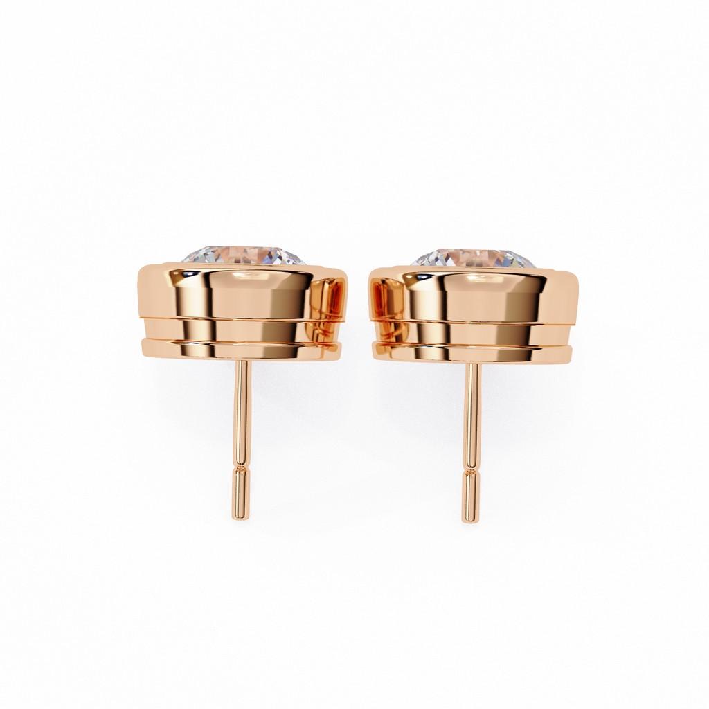 Sovereign Round Bezel Earring