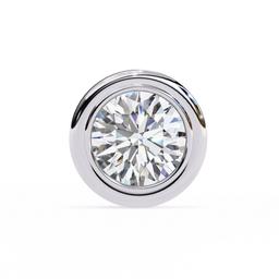 Sovereign Round Bezel Earring