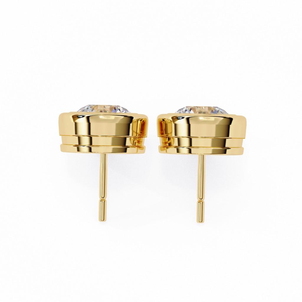 Sovereign Round Bezel Earring