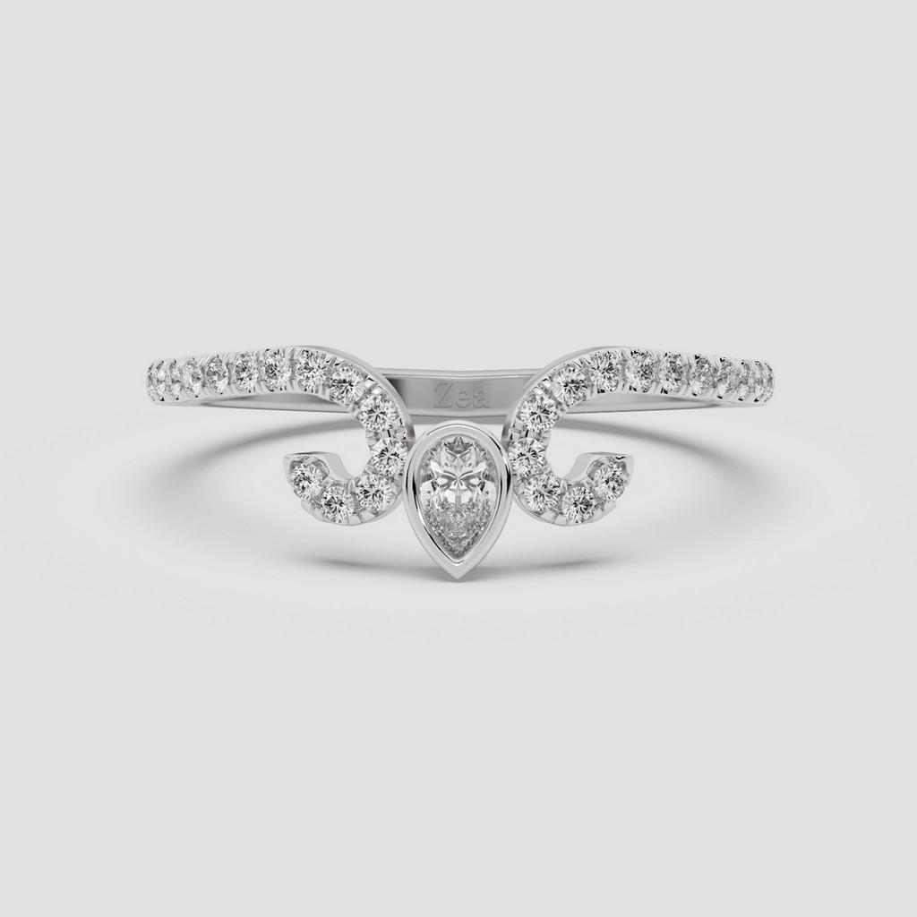 Tri-Pear Bloom Ring