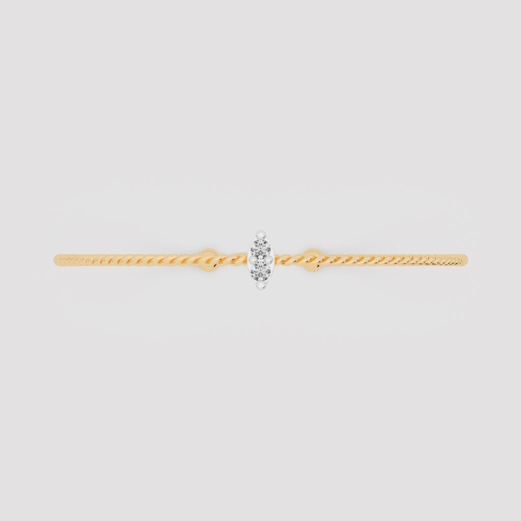 Twisted Rope Diamond Bracelet