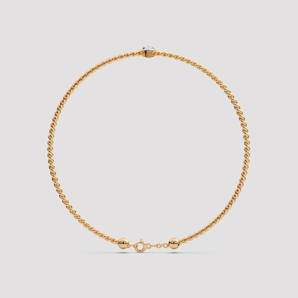 Twisted Rope Diamond Bracelet