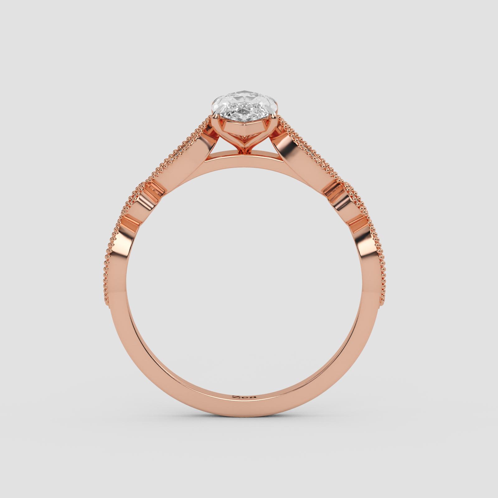 Vintage Marquise Solitaire Ring