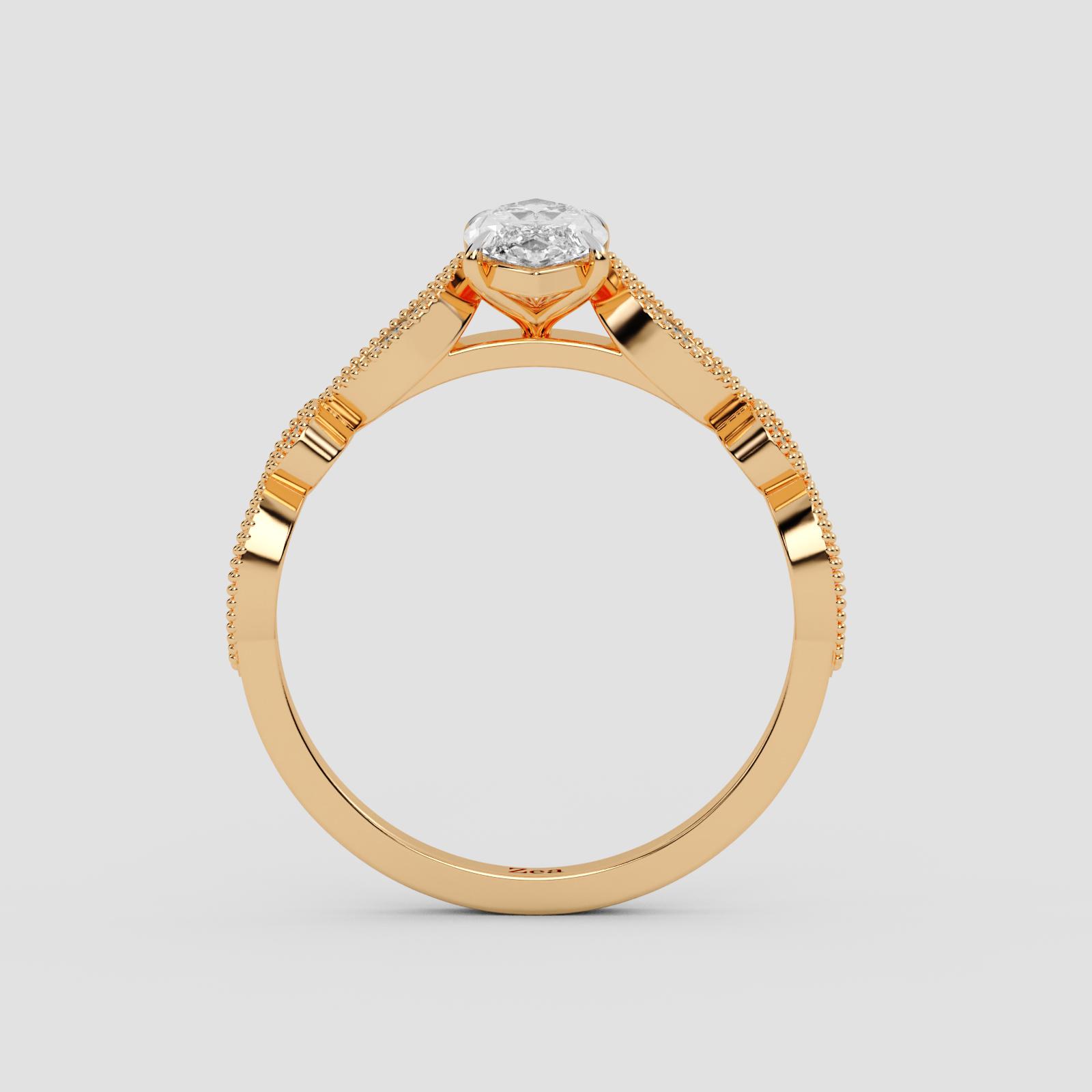 Vintage Marquise Solitaire Ring