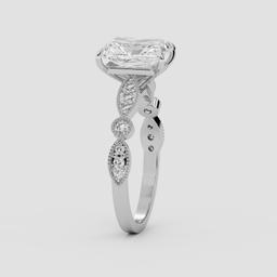 Vintage Radiant Solitaire Ring