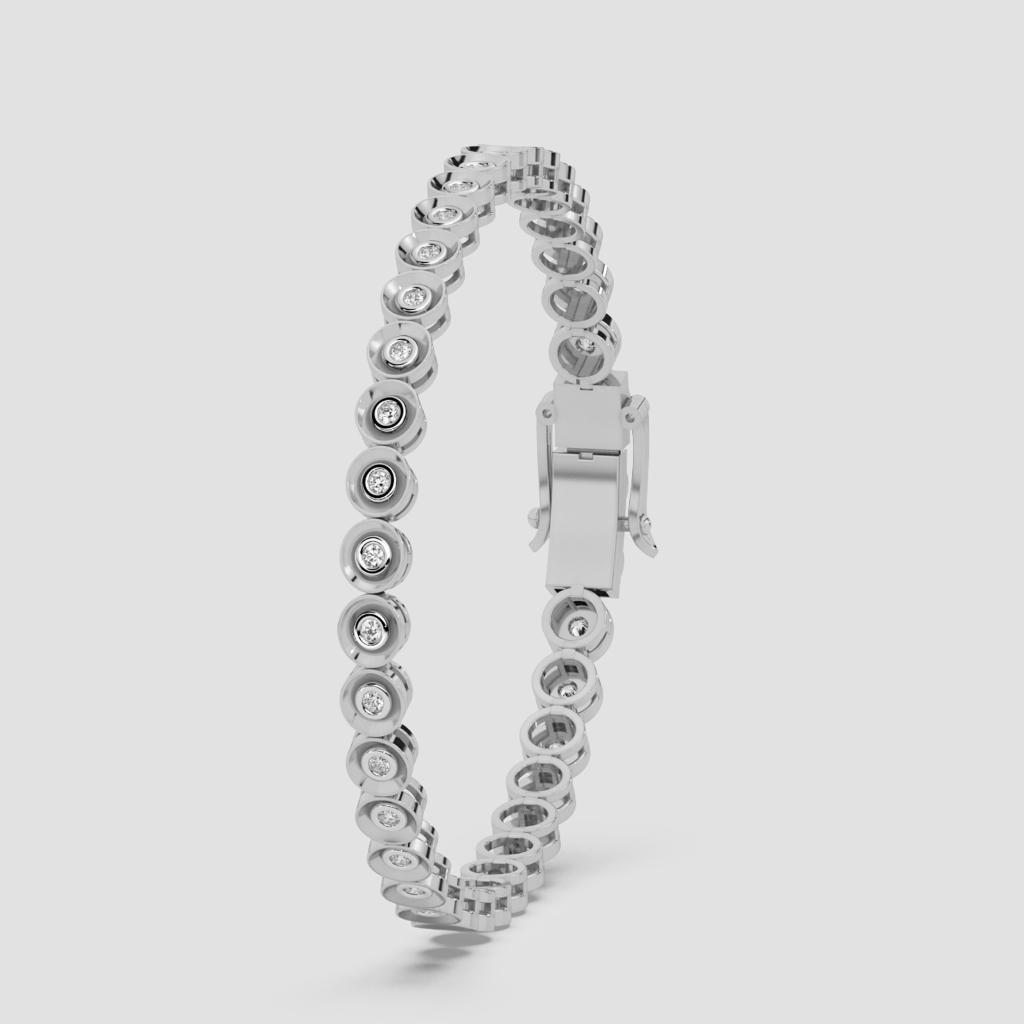 Zyra Bezel Diamond Bracelet