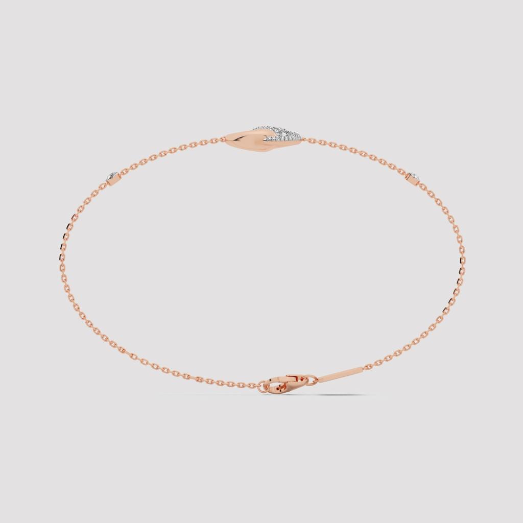 Zyra Yin-Yang Diamond Slider Bracelet