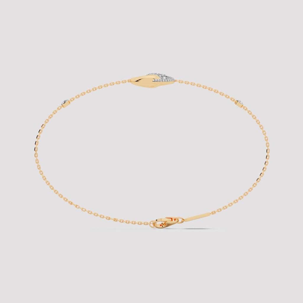 Zyra Yin-Yang Diamond Slider Bracelet