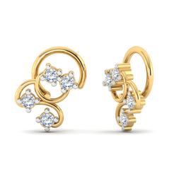 Celestial Round Prong Earring